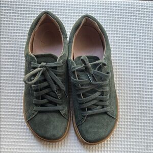 Birkenstock Olive Suede Lace-Up Shoes